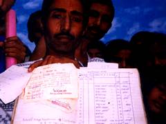 People are showing their land tax receipts