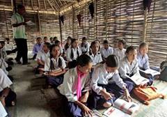 Children are trying to study with hope