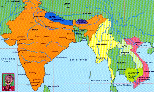 Map of Bhutan