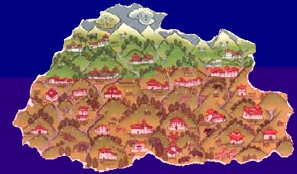 Historical map of Bhutan