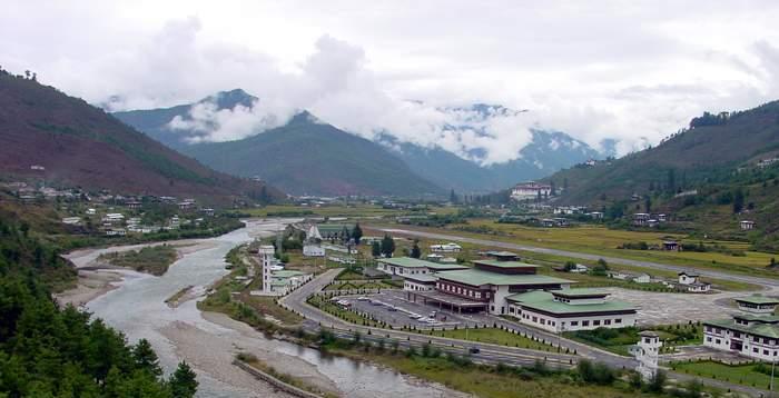 Walking in the road of Bhutan